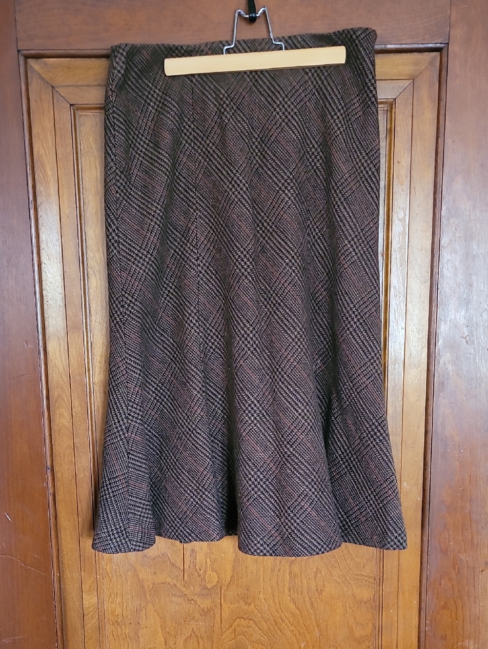 Chaps Lined Wool Skirt